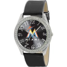 Miami Marlins Game Time Glitz Wrist Watch