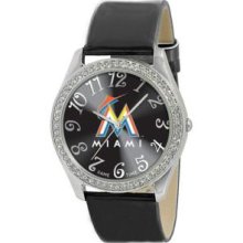 Miami Marlins Mlb Ladies Glitz Series Watch Internet Fulfillment Serv