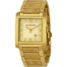 Michael Kors Champagne Dial Horn Acrylic Ladies Watch MK4251