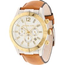 Michael Kors Classic Chronograph White Dial Mens Watch MK8203