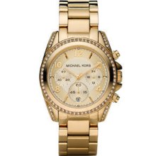 Michael Kors Mk 5166 Golden Runway Stainless Free Priority Shiping.