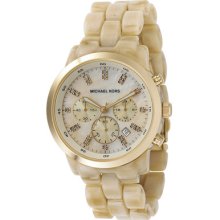 Michael Kors Oversized Horn Acrylic Chronograph Ladies Watch Mk5217