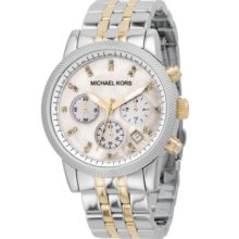 Michael Kors Watch, Womens Ritz Two-Tone Bracelet 38mm MK5057