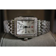 Michele Deco 16 Stainless Steel Diamond Encrusted Watch With 1.35ct Of Diamonds