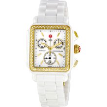 Michele Deco Ceramic Diamond Watch MWW06F000003