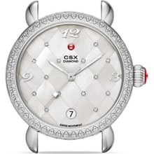 MICHELE Quilted Mosaic Diamond Dial Watch Head, 36mm