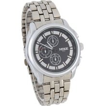 MIKE Stainless Steel Men's Analog Watch (Black)