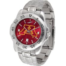 Minnesota Golden Gophers Sport Steel Band Ano-Chrome Men's Watch