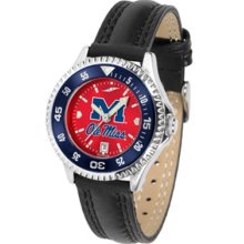 Mississippi Ole Miss Rebels Womens Leather Anochrome Watch