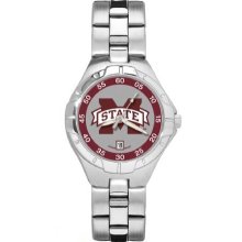 Mississippi State Bulldogs Pro II Women's Stainless Steel Bracelet Watch