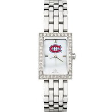 Montreal Canadiens Ladies Allure Watch Stainless Bracelet LogoArt