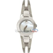 Movado 606538 Watch Amorosa Ladies 0606538 White Mop Dial Quartz Movement