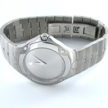 Movado Sport Edition Silver Dial Se Steel Swiss Made Men Retail $1195 Box +paper