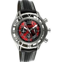 Mustang Boss 302 Mens Watch with Chrome Case and Red Dial ...