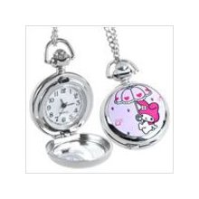 My Melody - Round Quartz Pocket Watch with Chain