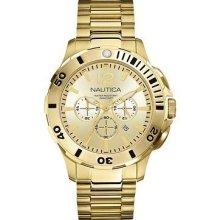 Nautica BFD 101 Chronograph Gold-tone Men's watch #N23603G