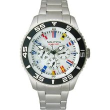 Nautica NST White Signal Flag Metal Men's watch #N14630G