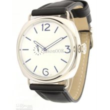 New..fashion Automatic Watch Luminor Marina Black Dial Black Leather