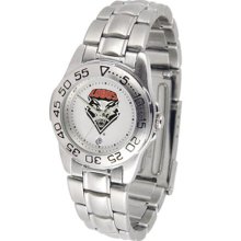 New Mexico Lobos UNM Womens Steel Sports Watch