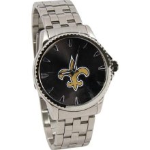 New Orleans Saint wrist watch : New Orleans Saints Manager Stainless Steel Watch