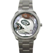 New York Jets Unisex Silver-Tone Sports Metal Watch 09