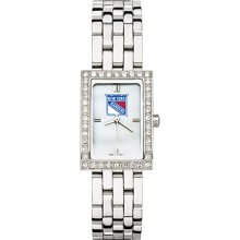 New York Rangers Ladies Allure Watch Stainless Bracelet Strap