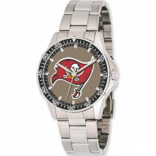 NFL Football Watches - Men's Tampa Bay Buccaneers Stainless Steel Watch