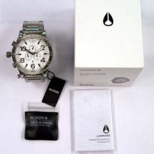 Nixon Authentic Watch 51-30 Steel Chronograph White A083 100