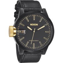 Nixon - Chronicle Watch, Matte Black-Gold