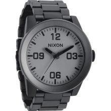 Nixon Corporal SS Watch- Matte Black Matte Gunmetal