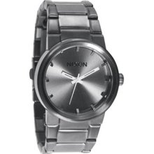 Nixon Mens The Cannon Stainless Watch - Gunmetal Bracelet - Gunmetal Dial - A160 632