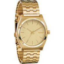 Nixon Men's Time Teller A045511-00 Gold Gold Tone Stainles-Steel Quartz Watch with Gold Dial