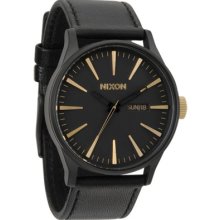 Nixon Sentry Leather Watch