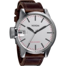 Nixon 'The Chronicle' Watch Silver/ Brown