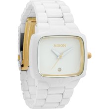 Nixon THE PLAYER NA1401035-00 All White Gold Men's Watch