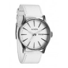 Nixon The Sentry Leather - Silver/White