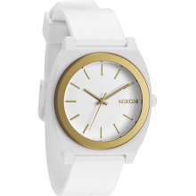 Nixon Time Teller P Watch White/Gold Ano