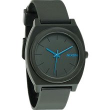 Nixon Time Teller P Matte Drab & Cyan Analog Watch