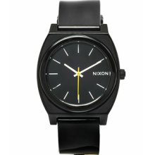 Nixon Watches Men 's Time Teller Black Dial Black Polyurethane Black P