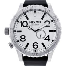 Nixon Watches Men's Pu White Dial Polyurethane Polyurethane White Dial