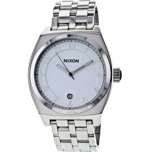 Nixon Watches White Dial Stainless Steel Stainless Steel/White Dial A3