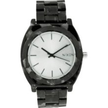 Nixon Women's Time Teller Quartz Black Acetate Strap Watch