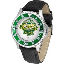 North Dakota State Bison NDSU NCAA Mens Leather Wrist Watch ...