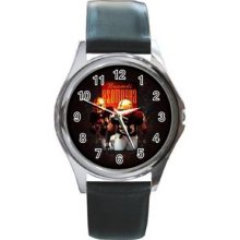 Oakland Raiders Unisex Silver-Tone Round Metal Watch 06