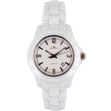 Oceanaut Watches Women's White Dial White Ceramic White Ceramic/White