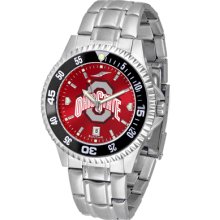 Ohio State Buckeyes Competitor AnoChrome Steel Band Watch