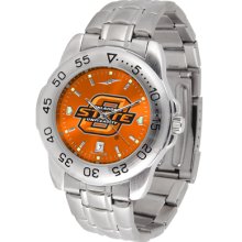 Oklahoma State Cowboys Sport Steel Band AnoChrome-Men's Watch