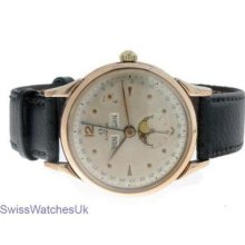 Omega Vintage Pink Gold Filled Model Mens Watch