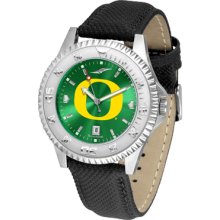 Oregon Ducks Competitor AnoChrome-Poly/Leather Band Watch