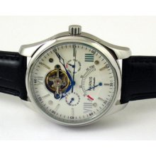 Parnis 44mm White Dial Power Reserve Watch E589